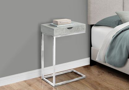 Accent Table, C - Shaped Contemporary Elegant Desig