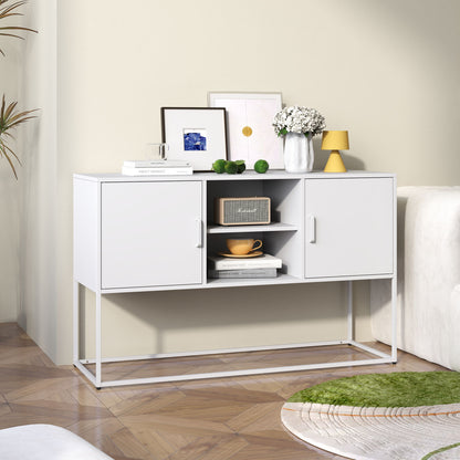 Modern Sideboard Buffet With Plenty Of Storage Space, Anti-Tilt Mechanism, Elegant Handles, Silent Magnetic Closure And Eco-Friendly Finish For Kitchen, Dining Room And Living Room