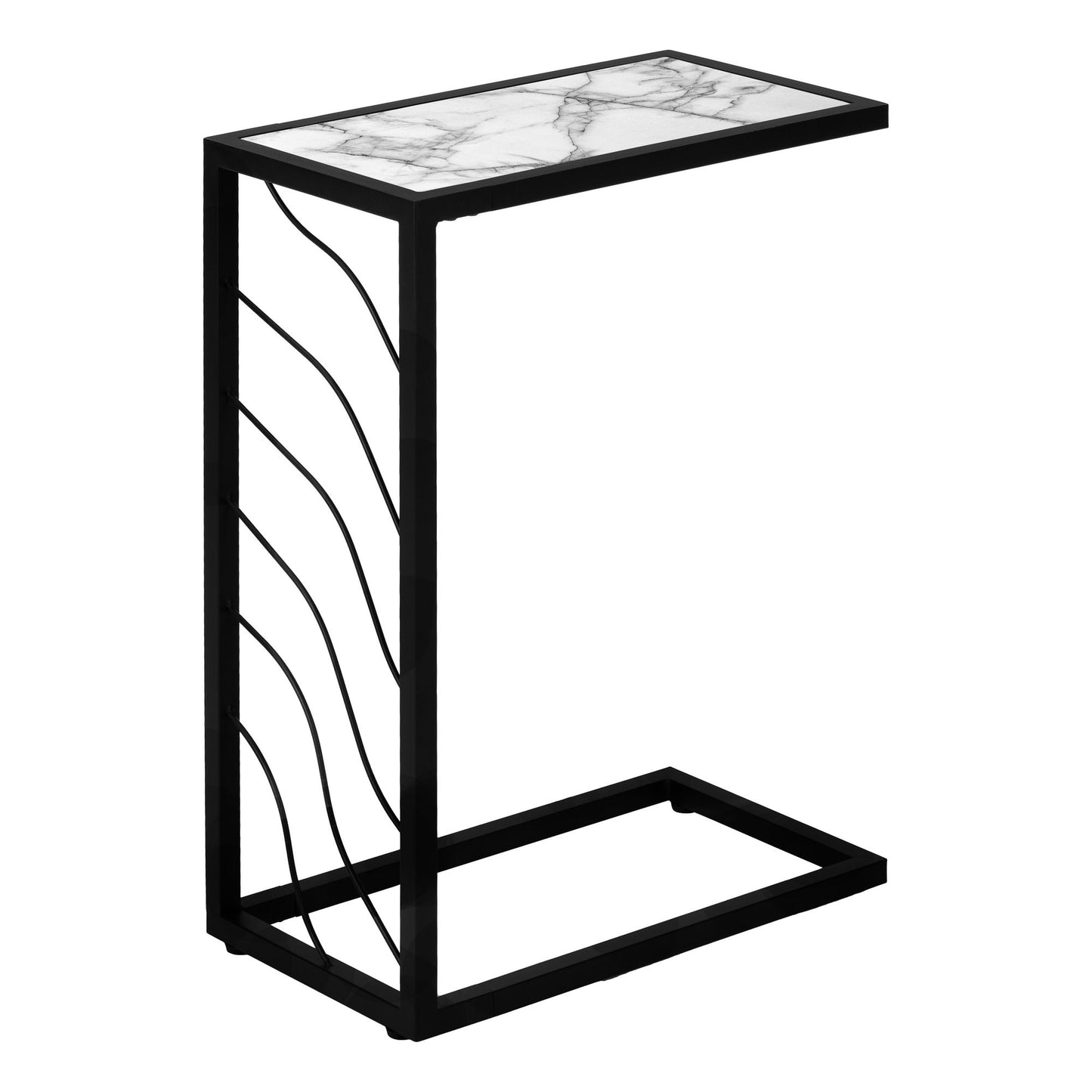 Accent Table, C - Shaped, Contemporary & Modern Convenient Design