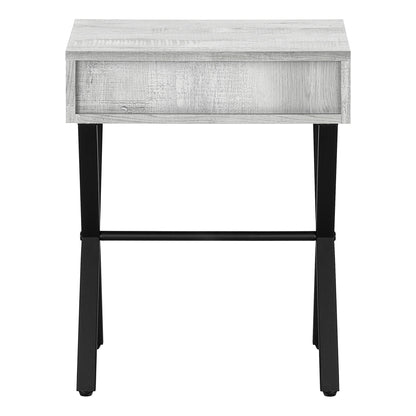 Accent Side X Table, Storage Drawer, Contemporary & Modern