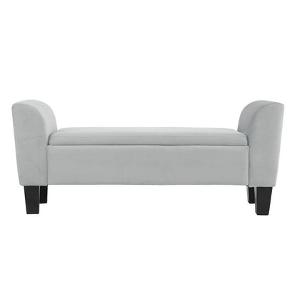 Mila - Velvet Ottoman Bench With Storage