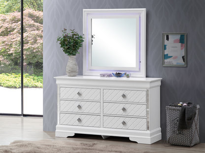 Verona - Stylish Dresser - Silver Champagne