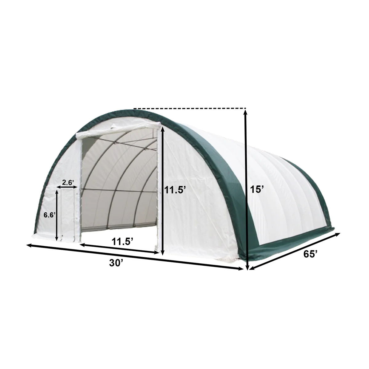 Single Truss Arch Storage PE Shelter