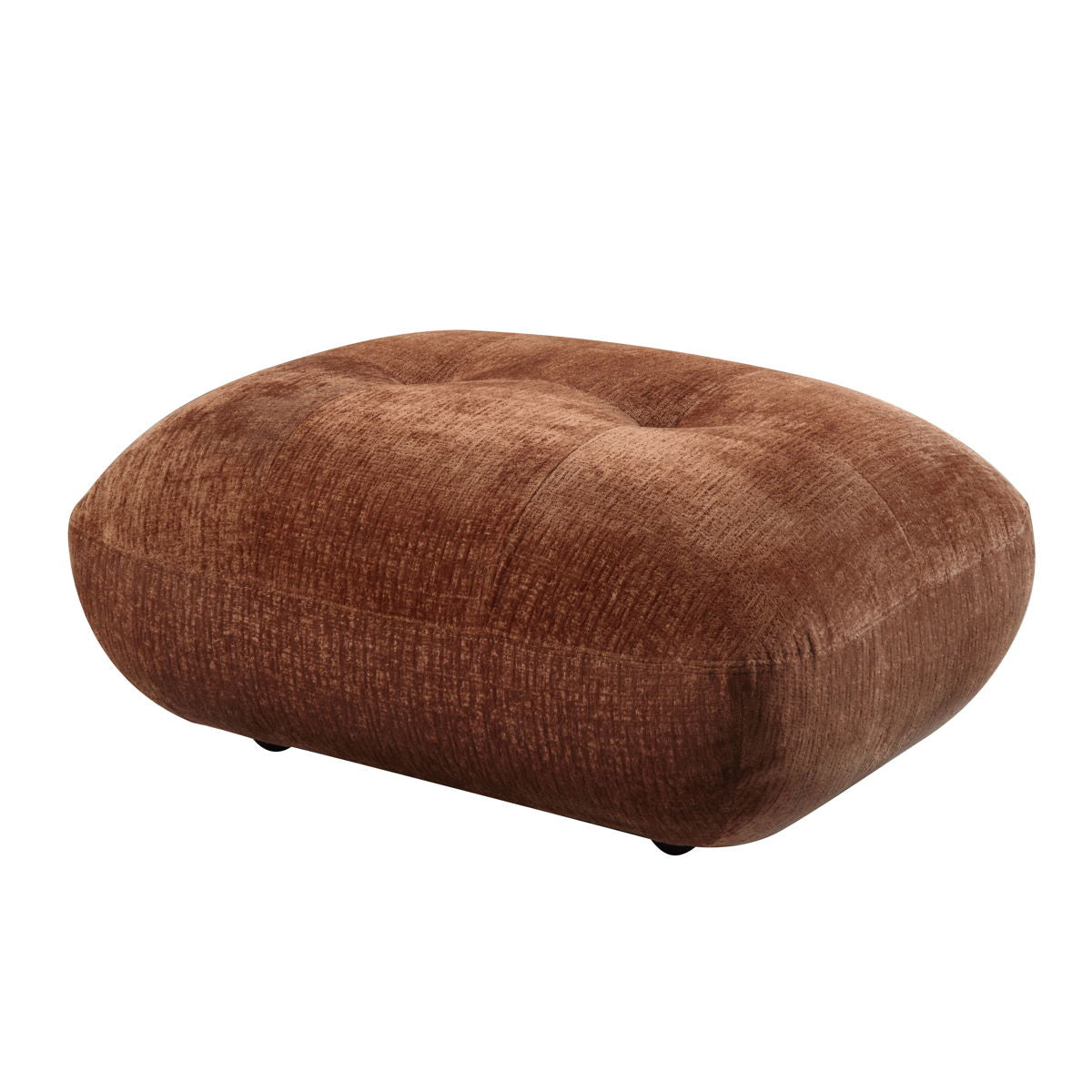 Carrick - Sandwich Mesh Ottoman - Rustic Brown