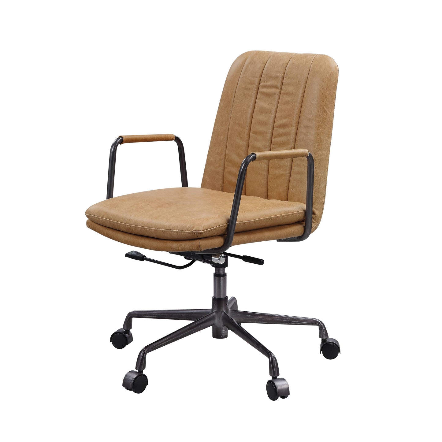 Eclarn - Top Grain Leather Office Chair - Brown