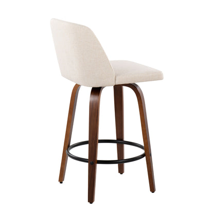 Toriano - Mid Century Modern, Counter Stool (Set of 2)