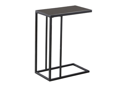 Accent Table, C - Shaped, Tempered Glass, Stylish Design Contemporary & Modern