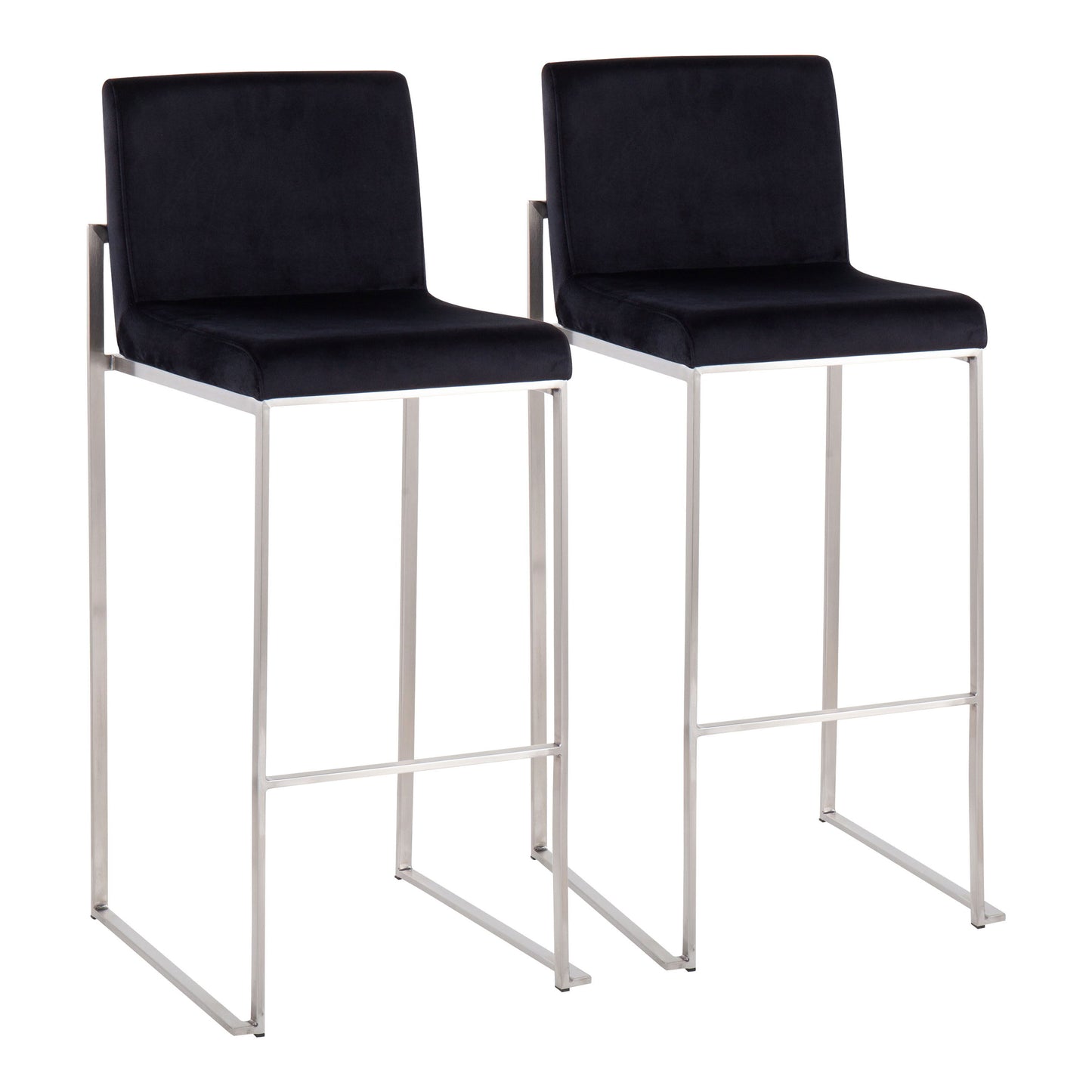 Fuji - Contemporary And Modern Elegance High Back Barstool