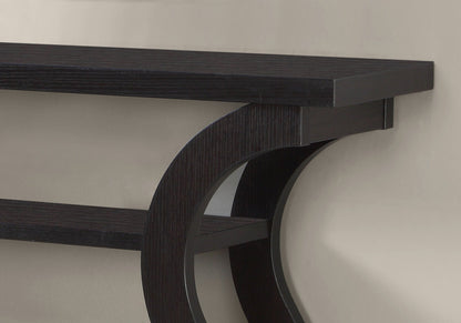 Accent Console Table For Entryway, Unique Curved Design