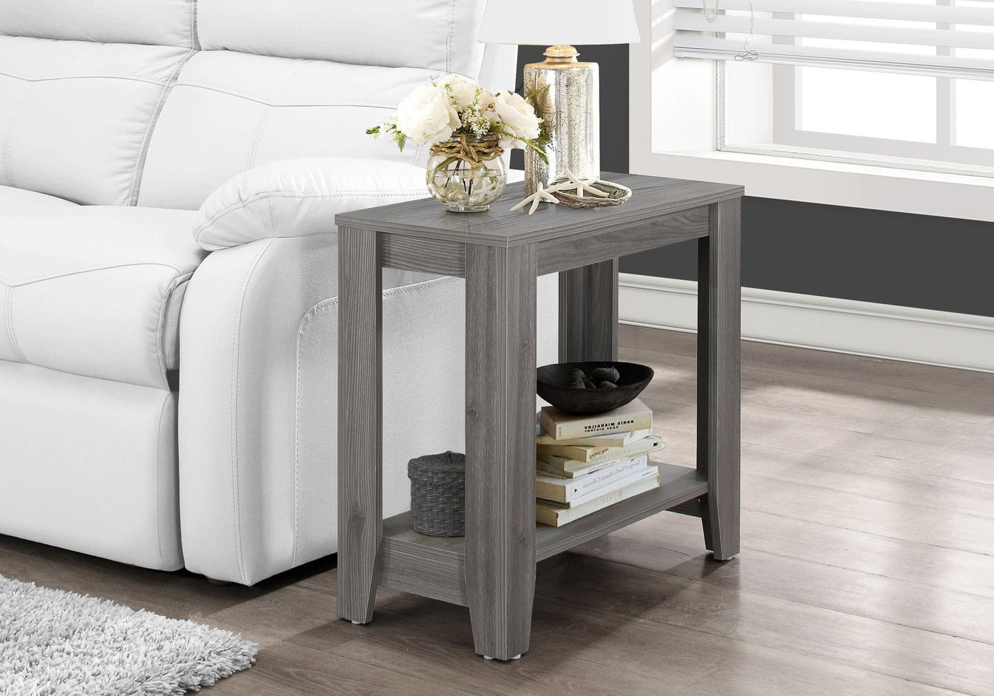 Accent Table, Side Transitional, Elegant Design