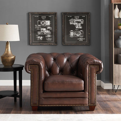 Stanwood - Leather Chair - Caramel