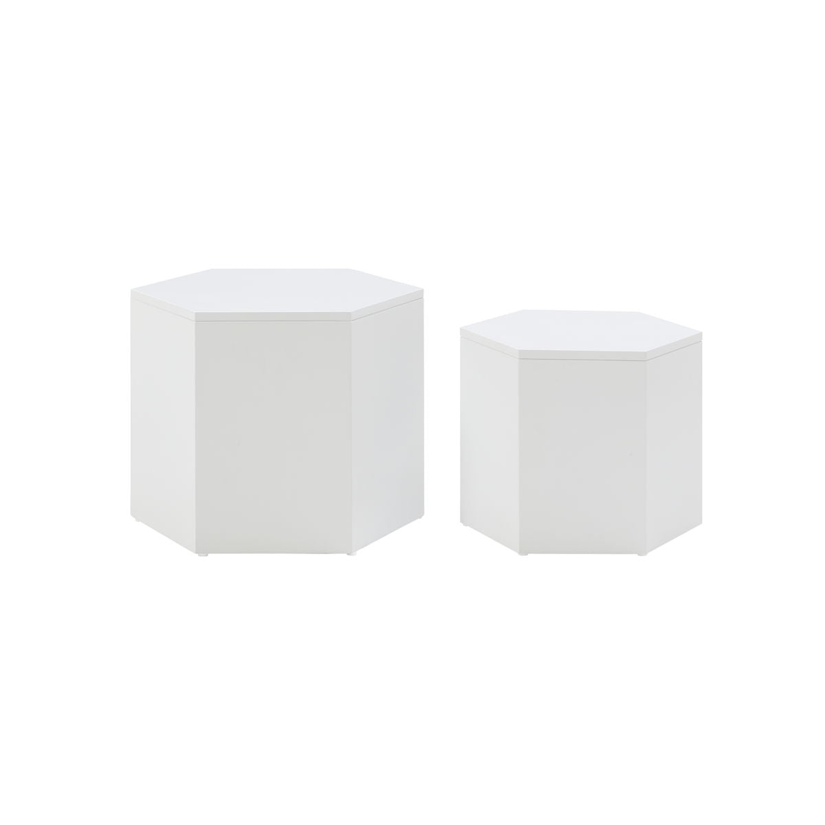 Hexahedron Coffee Tables For Living Room, Office, Bedroom (Set of 2)