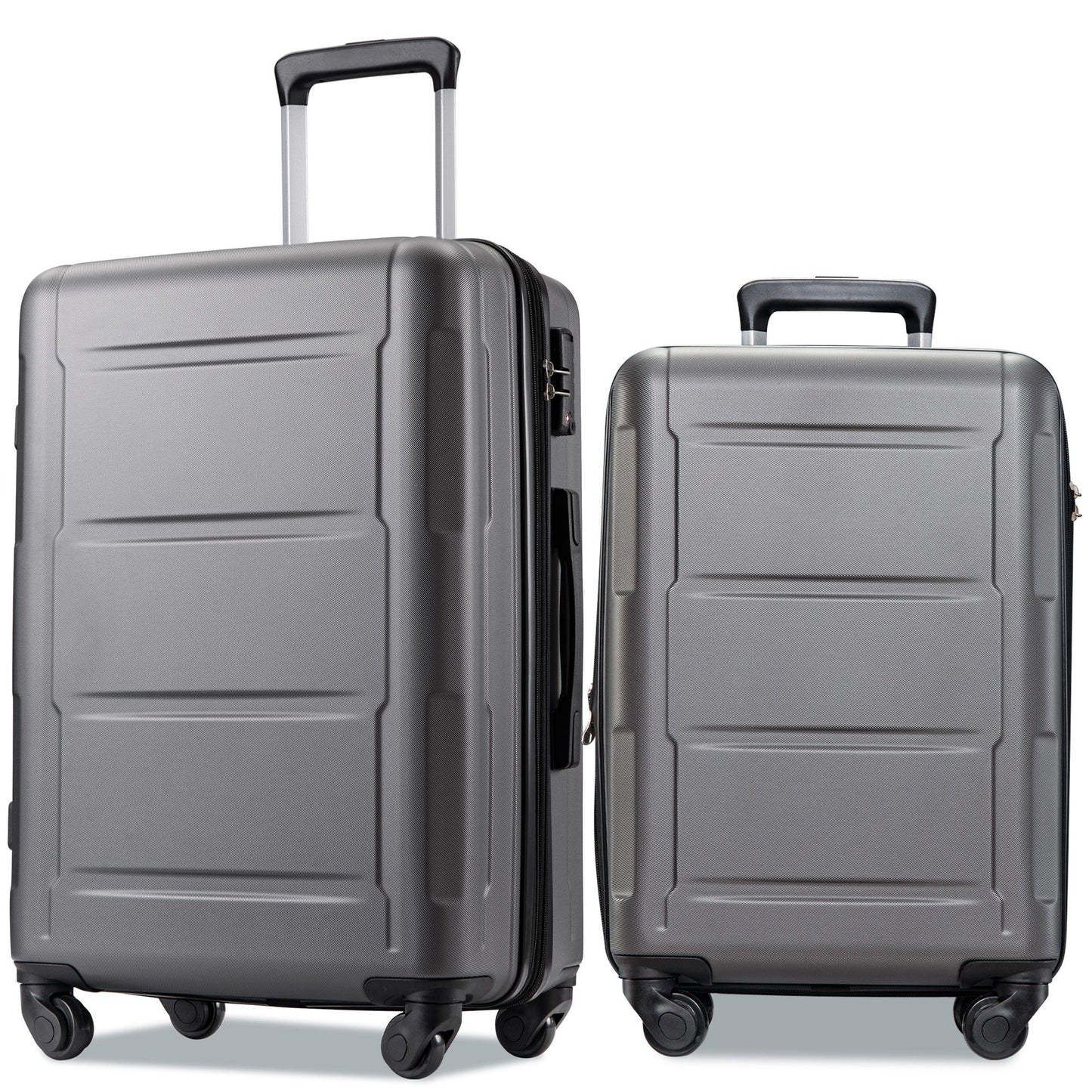 Expanable Spinner Wheel 2 Piece Luggage Set ABS Lightweight Suitcase With Tsa Lock 20" / 24"