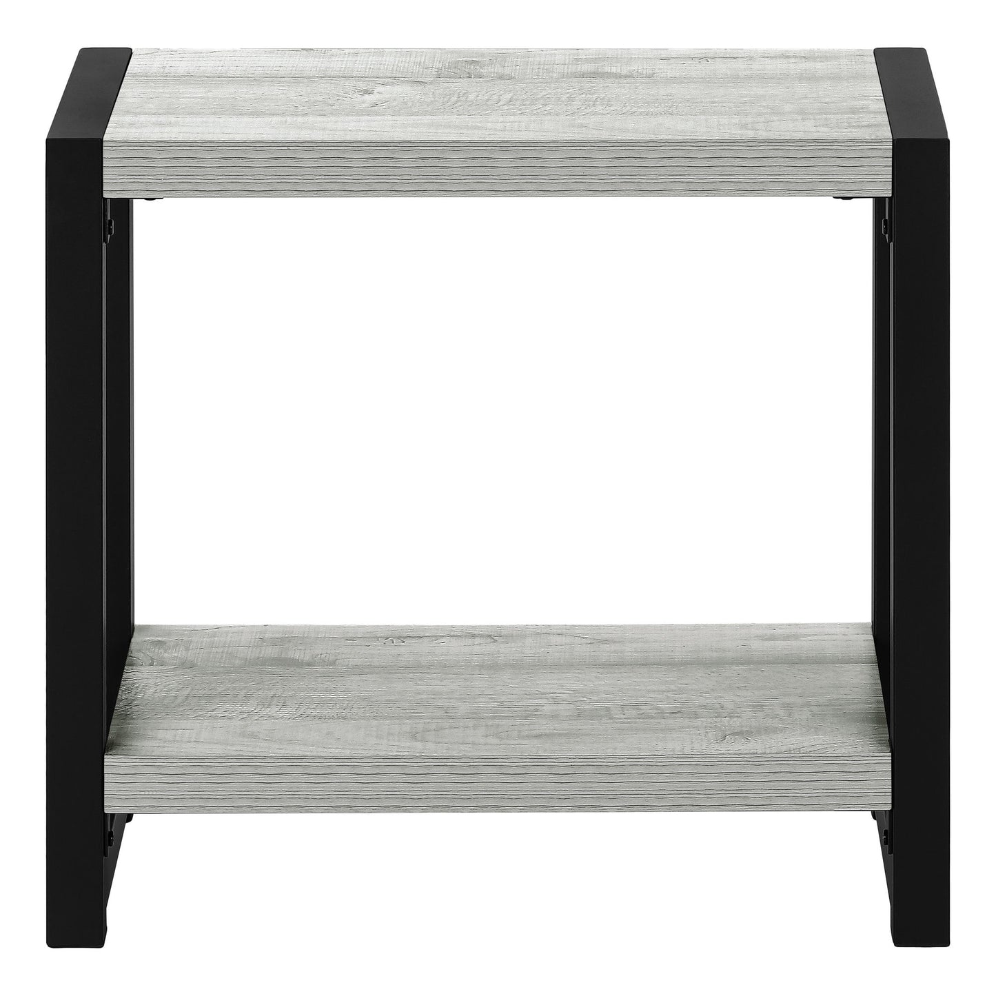 Accent Side Table, Narrow, Small, 2 Tier, Contemporary And Modern