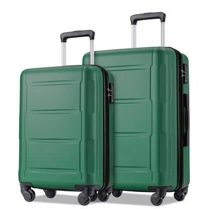 Expanable Spinner Wheel 2 Piece Luggage Set ABS Lightweight Suitcase With Tsa Lock 20" / 24"