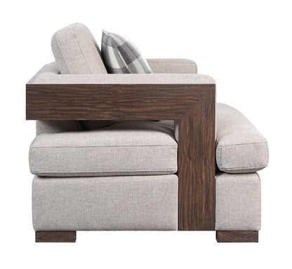 Niamey - Chair With 1 Toss Pillow - Walnut