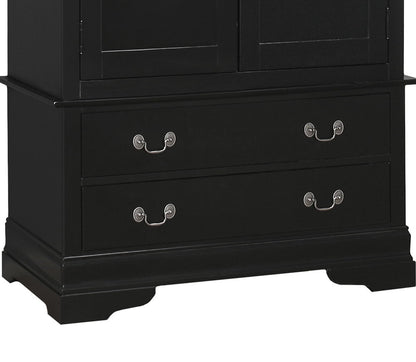 Louis Phillipe - G3150-A Armoire - Black