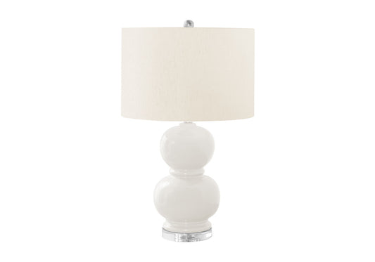 Contemporary Lighting, Ceramic Table Lamp - Cream