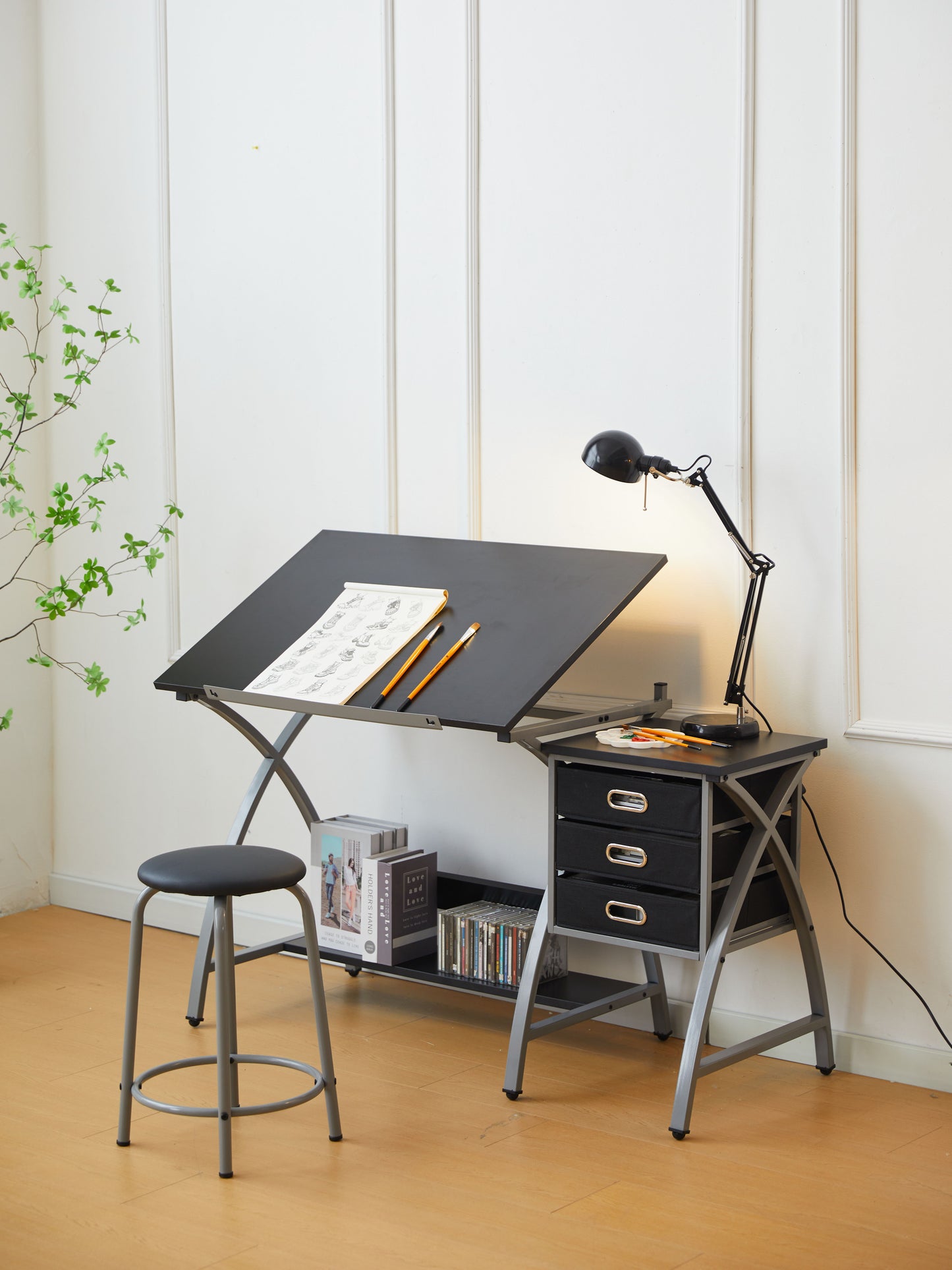 Drafting Table With Stool