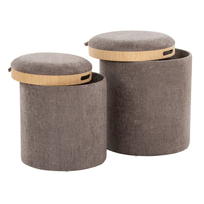 Tray - Contemporary Nesting Ottoman Set