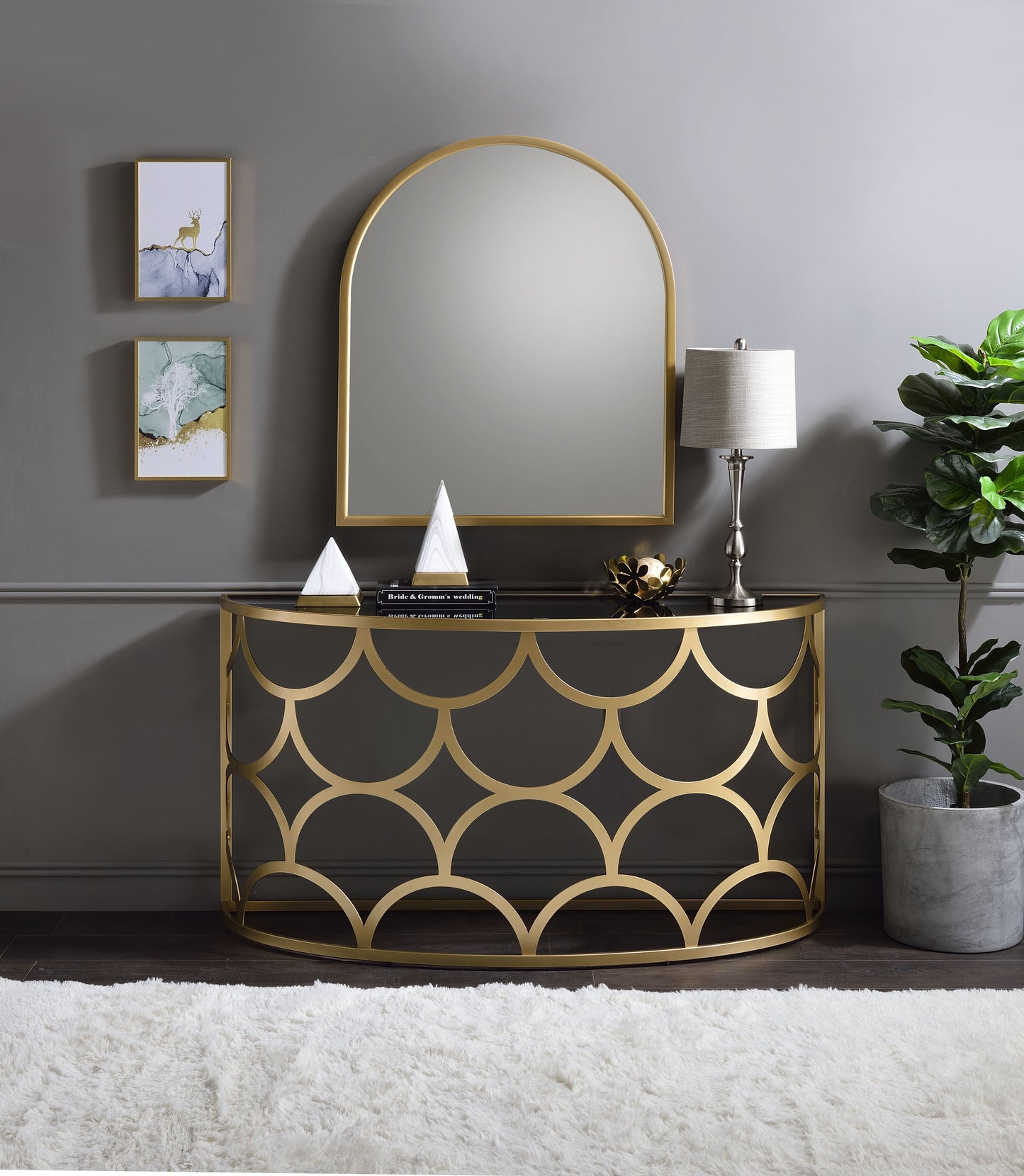 Altus - Console Table - Gold