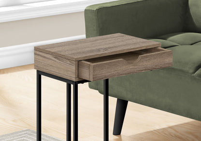 Accent Table, C - Shaped Contemporary & Modern Versatile Design