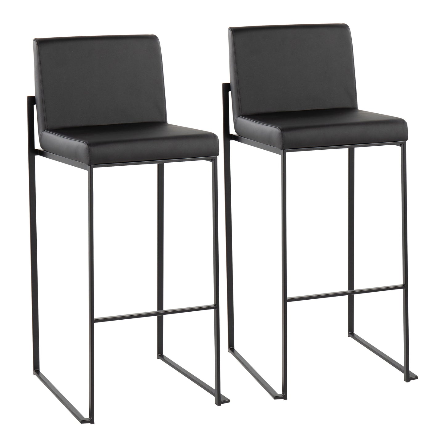 Fuji - Contemporary High Back Barstool Elegant Design