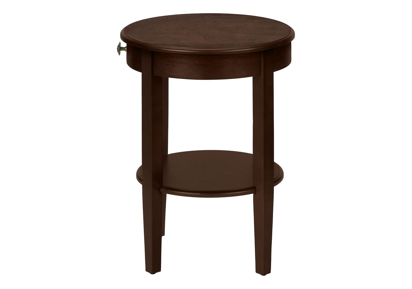 Accent Table, 2 Tier, Transitional - Espresso