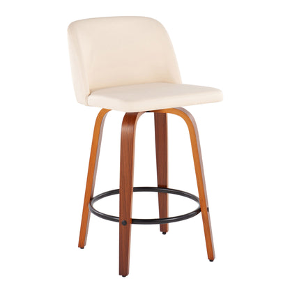 Toriano - Mid Century Modern, Counter Stool (Set of 2)