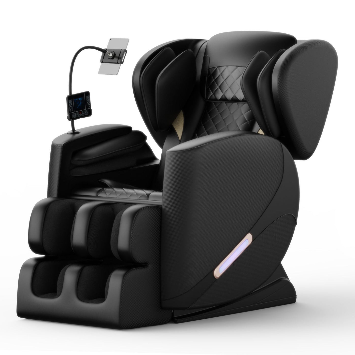 Massage Chair Recliner With Zero Gravity With Full Body Air Pressure - Black