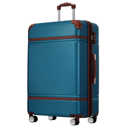 Hardshell Luggage With Tsa Lock, 28" Expandable Lightweight Suitcase With Spinner Wheels, Single Vintage Luggage