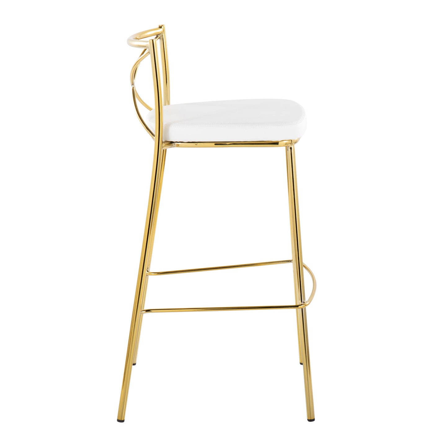 Modern Charlotte - Contemporary Fixed Height Barstool (Set of 2)