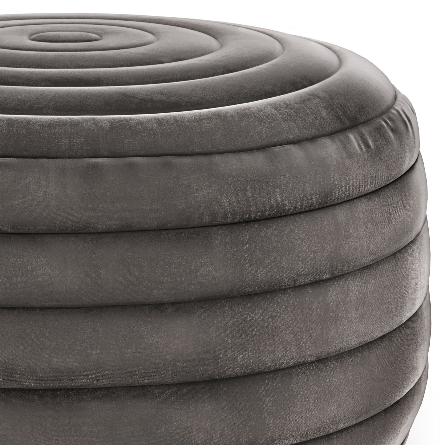 Vivienne - Upholstered Round Pouf