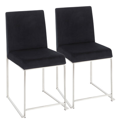 Fuji - Contemporary Modern Elegance High Back Dining Chair (Set of 2)