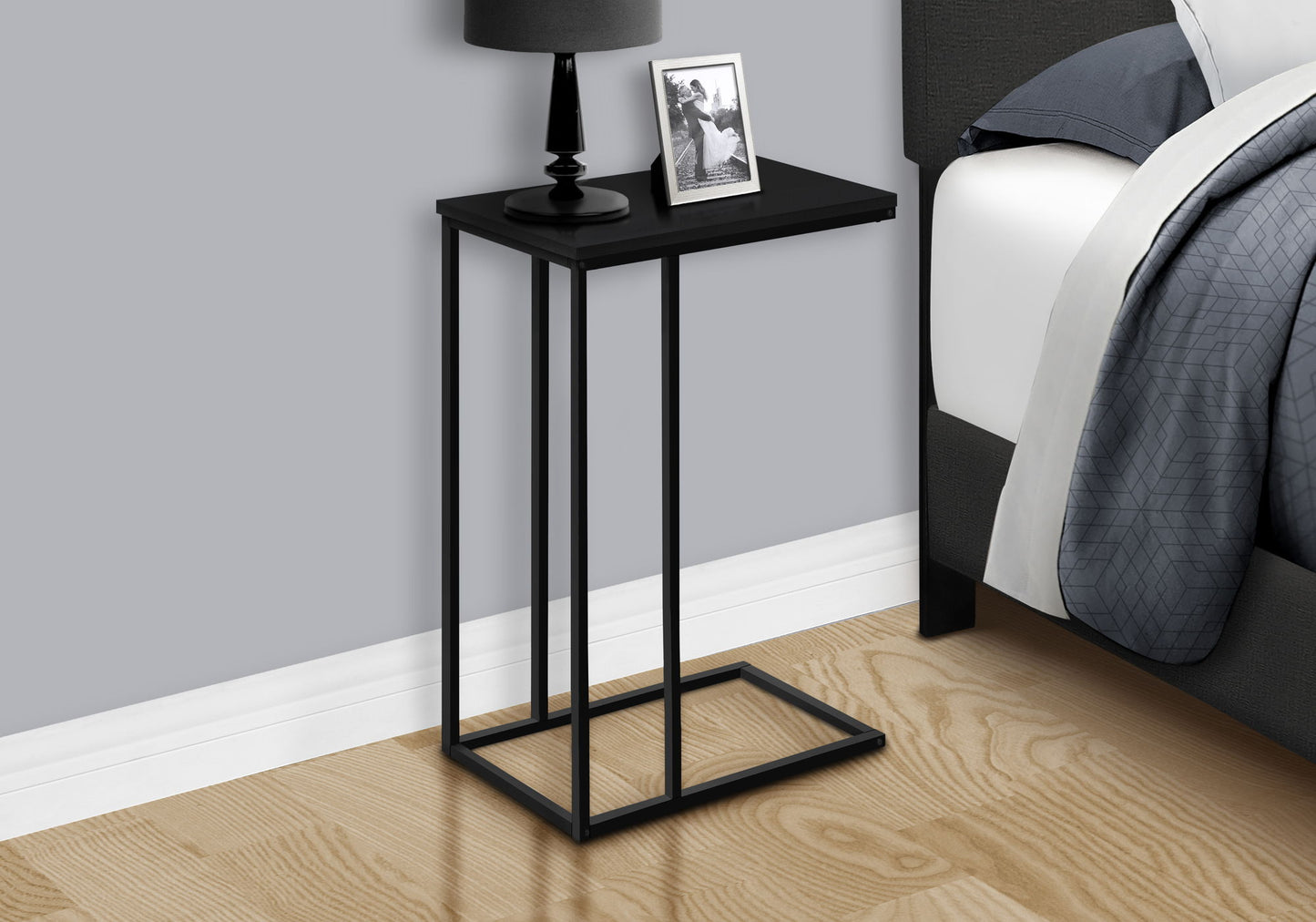 Accent Table, C - Shaped, Space-Saving Functionality