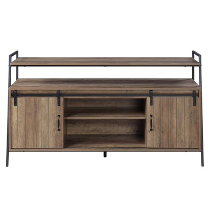 Rashawn - Rustic TV Stand - Oak