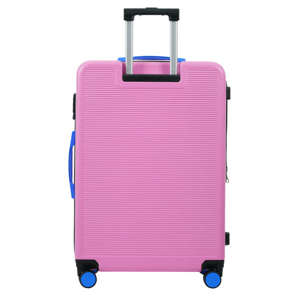 Hardshell Luggage Sets 3 Pieces Contrast Color Suitcase With Spinner Wheels And Tsa Lock 20" 24" 28" Available