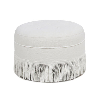 Yolanda - Round Upholstered Accent Ottoman