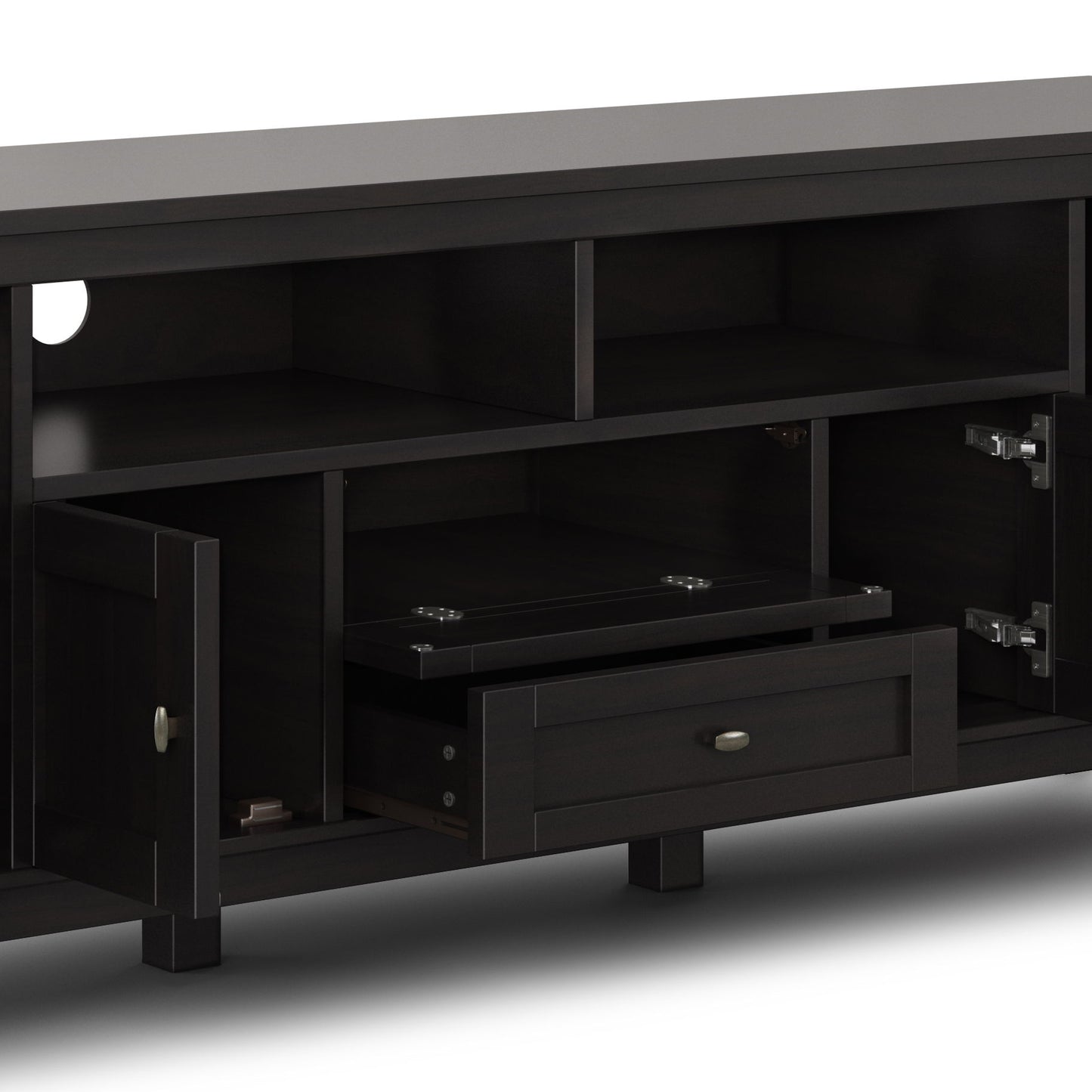 Warm Shaker - TV Media Stand - Hickory Brown