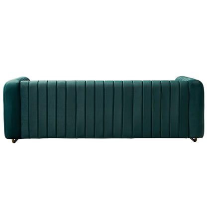 Contemporary Velvet Sofa Couch For Living Room