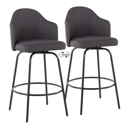 Ahoy - Contemporary Fixed Height Counter Stool (Set of 2)