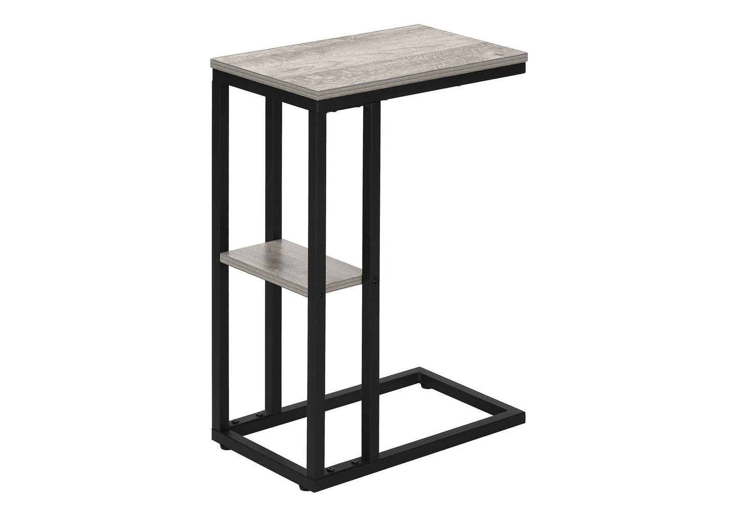 Accent Table, C - Shaped, Marble Look Contemporary & Modern Convenient Design